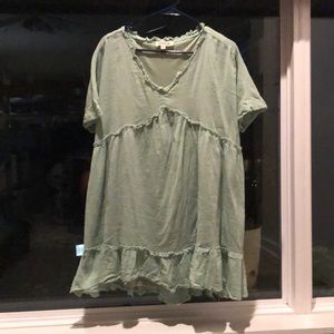 Sweet babydoll dress with ruffle.